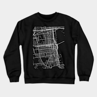 New Bedford Massachusetts Map | Map Of New Bedford Massachusetts | New Bedford Map Crewneck Sweatshirt